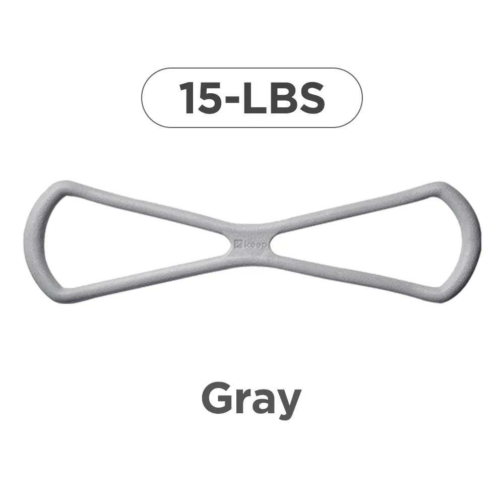 Figure-eight resistance band for women, back extension elastic band, home fitness equipment