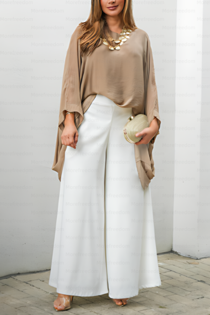 ⏰ LAST DAY SAVE 50%🔥Women's casual solid color loose wide-leg pants