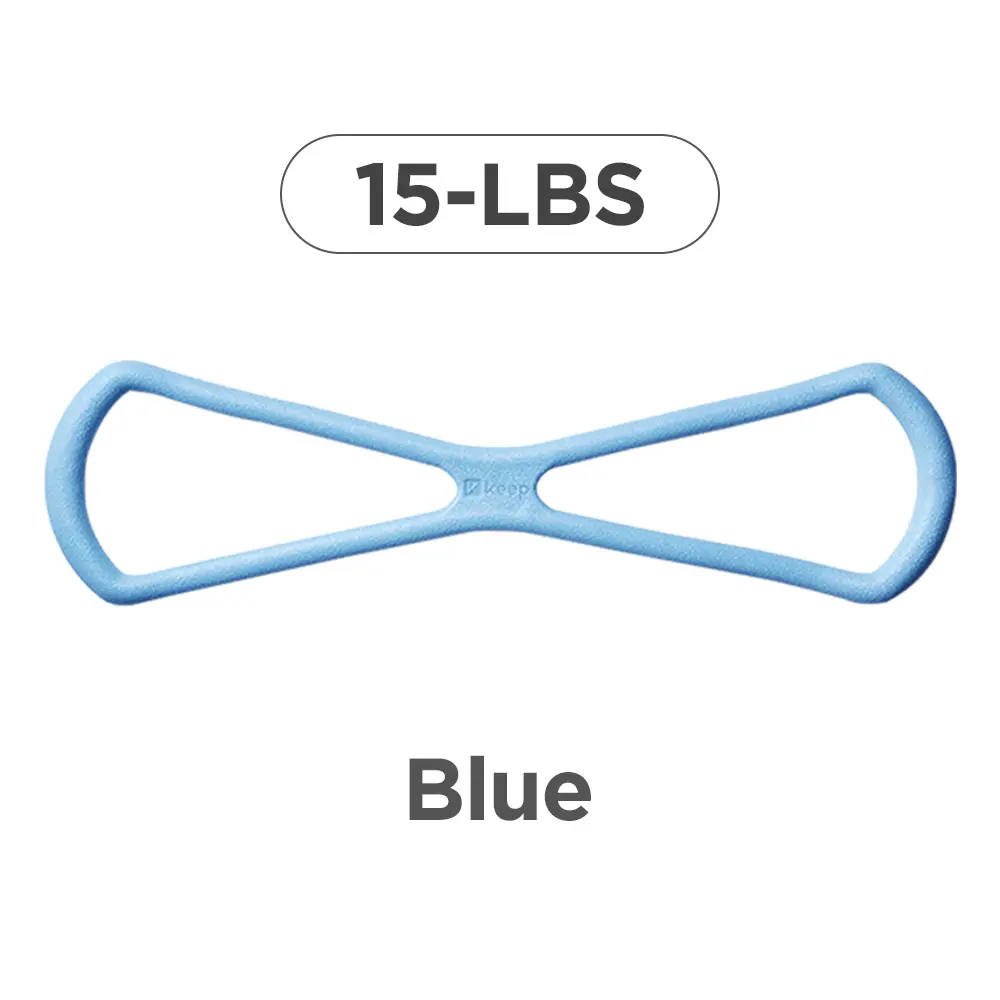 Figure-eight resistance band for women, back extension elastic band, home fitness equipment
