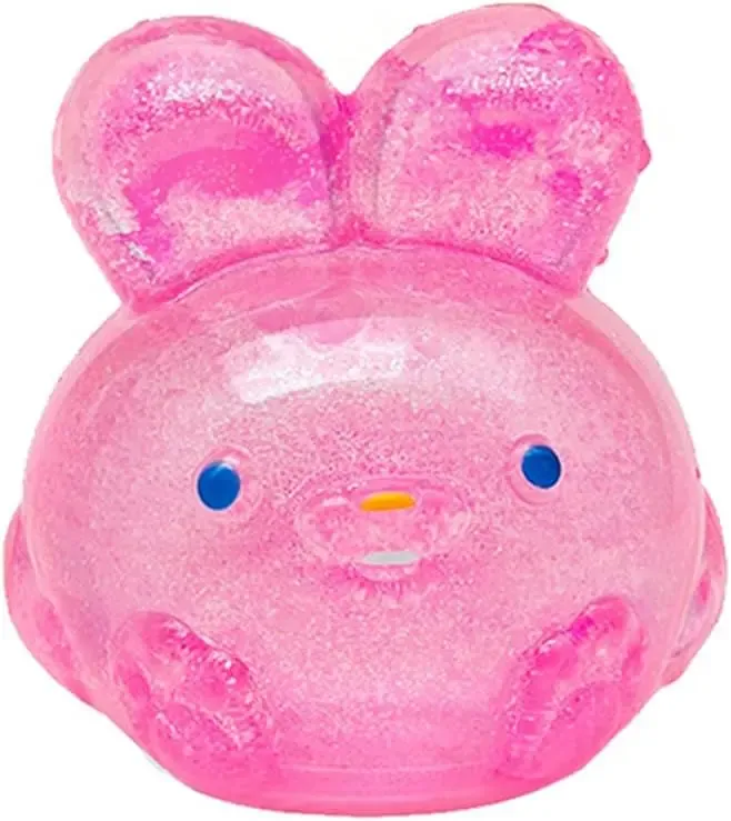 Soft Gel Filled Sensory Squeeze Toy, Stretchy Elastic Squishy Stress Relief Ball, Calming Anxiety Reducing Hand Fidget, Cute Relaxing Jelly Texture, Fun Portable Handheld Squeeze Toy Gift for All Ages