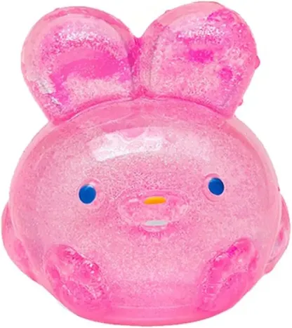 Soft Gel Filled Sensory Squeeze Toy, Stretchy Elastic Squishy Stress Relief Ball, Calming Anxiety Reducing Hand Fidget, Cute Relaxing Jelly Texture, Fun Portable Handheld Squeeze Toy Gift for All Ages
