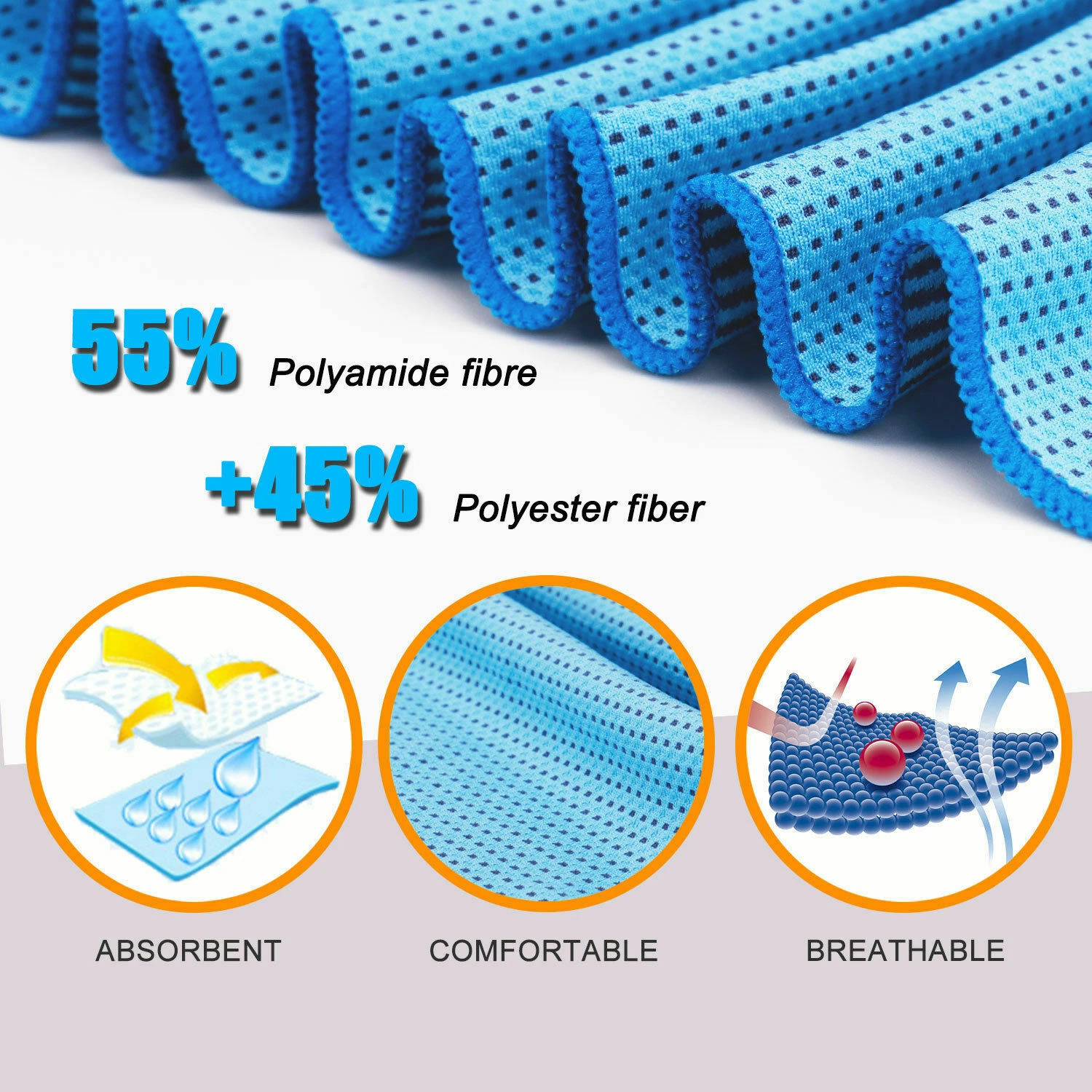 Cooling Ice Towel (Neck-Wrap Style) — Ideal for Sports, Running, Jogging, Fitness, and Cooling Down