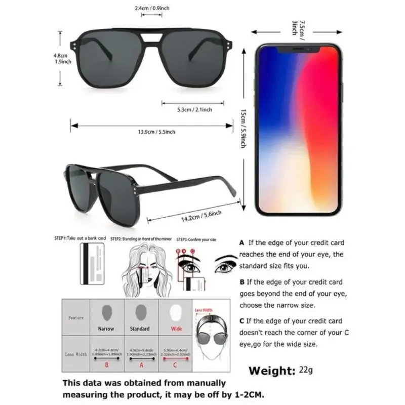 🕶Unisex Y2K Fashionable Aviator Sunglasses | Stylish Casual Sunglasses for Daily Use, Outdoor Activities & Screen Light Protection