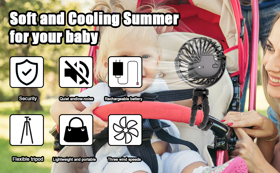 stroller fan portable fan rechargeable portable fan stroller stroller fan clip rechargeable 