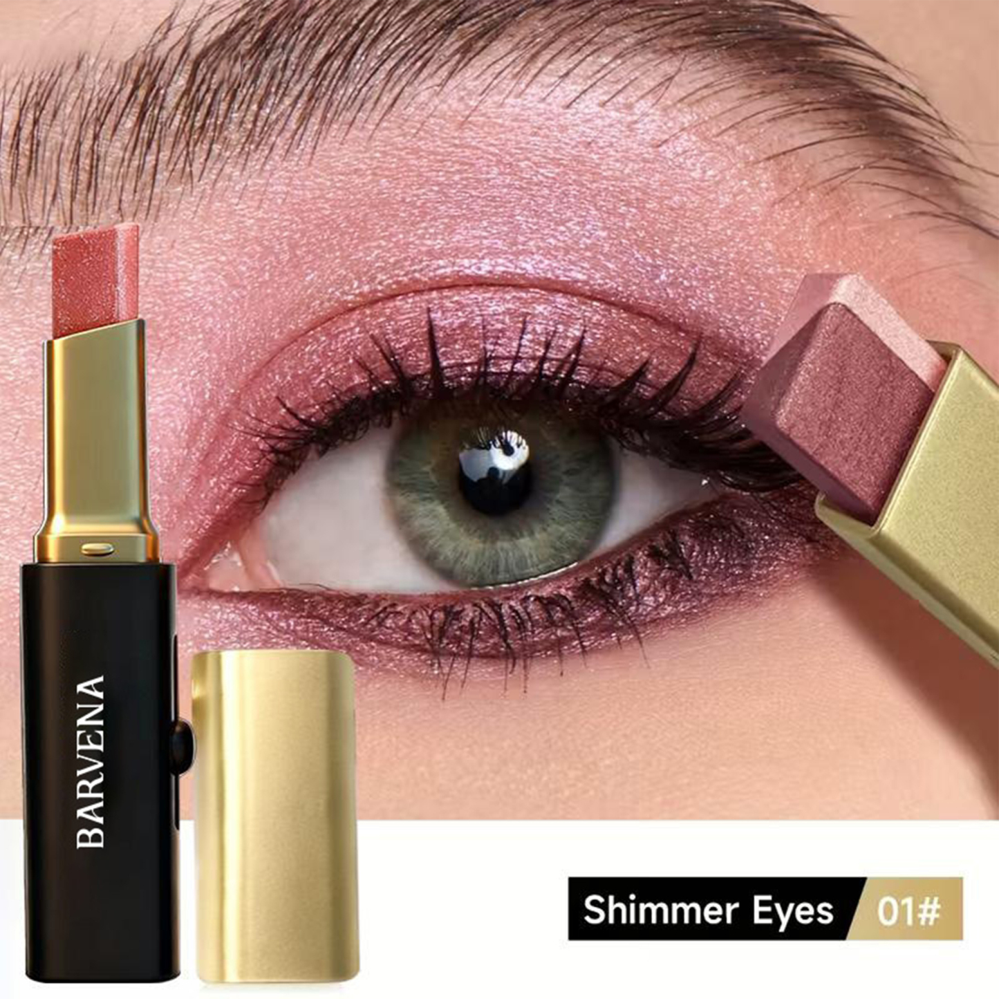 Eye Shadow Stick Shimmer Eye Shadow Set With Two-Color Gradient Waterproof Eye Shadow Pen Long-Lasting