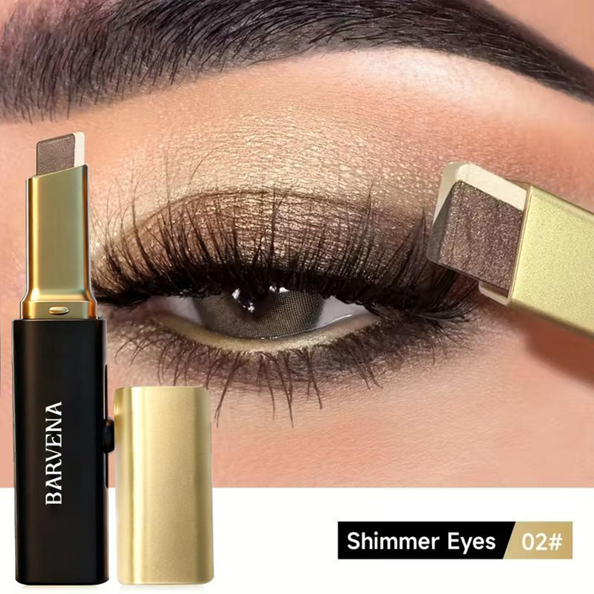 Eye Shadow Stick Shimmer Eye Shadow Set With Two-Color Gradient Waterproof Eye Shadow Pen Long-Lasting