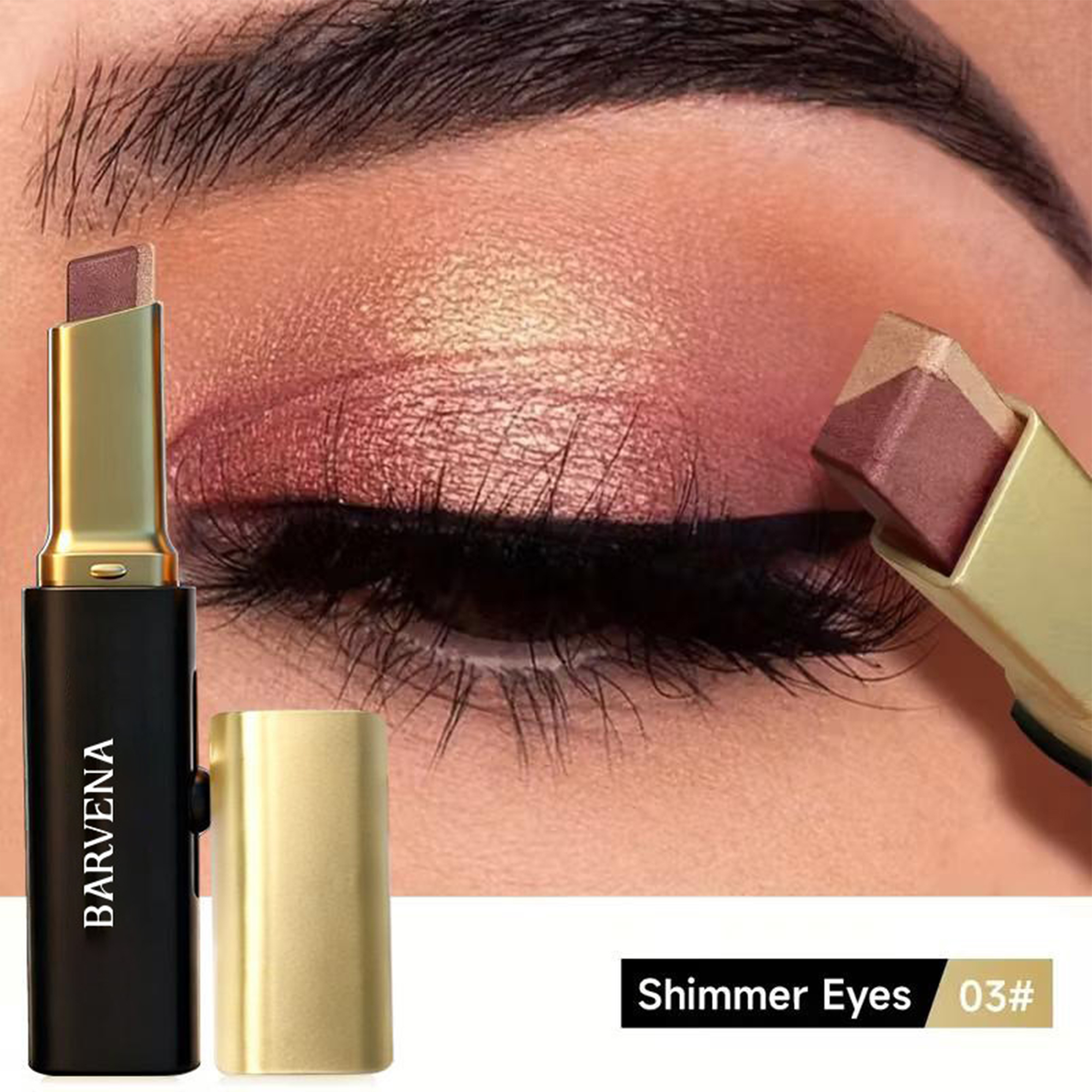 Eye Shadow Stick Shimmer Eye Shadow Set With Two-Color Gradient Waterproof Eye Shadow Pen Long-Lasting