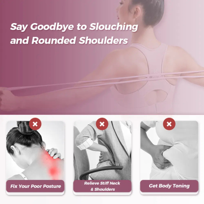 Figure-eight resistance band for women, back extension elastic band, home fitness equipment