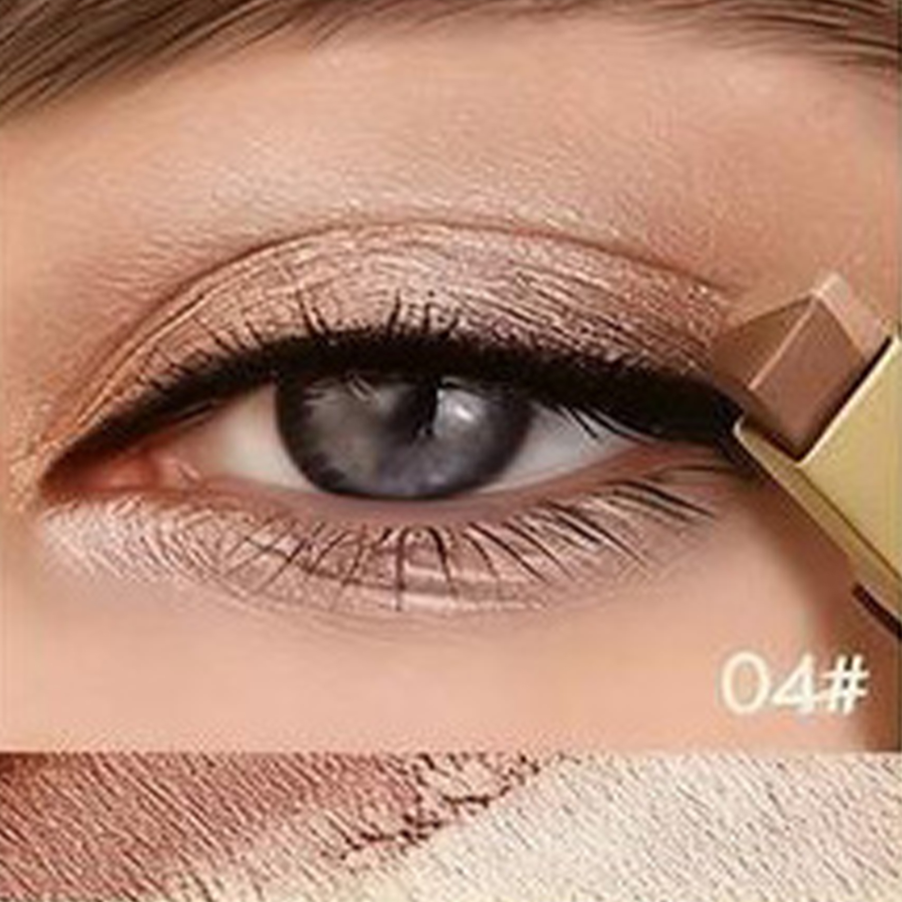 Eye Shadow Stick Shimmer Eye Shadow Set With Two-Color Gradient Waterproof Eye Shadow Pen Long-Lasting