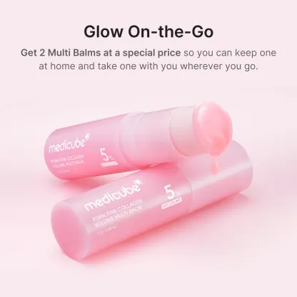 [NEW] [medicube] PDRN Pink Collagen Volume Multi Balm | All In One Volufiline, PDRN, NAD Stick for Youthful-Looking, Helping Look of Fine Lines, Firming Care, Anti-Aging Care | For Under-Eyes, Neck, Forehead, Smile Lines, Lip Care | Korean Skincare