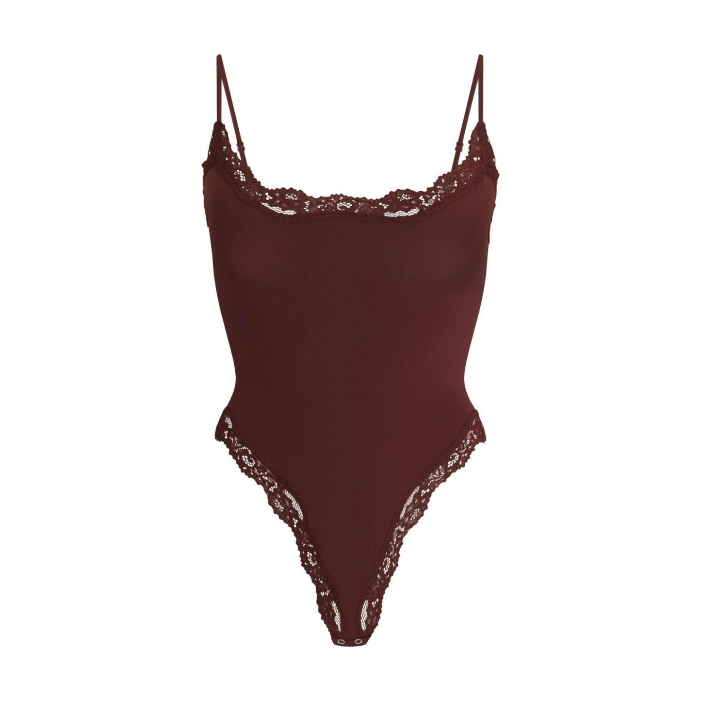 Starrylion Lace Body Suit Square Neck Tops for Women Sleeveless Spaghetti Strap Tank Top Bodysuits for Women Sexy Jumpsuit