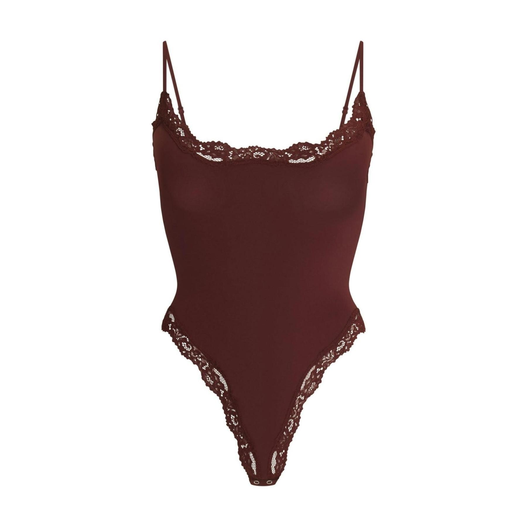 Starrylion Lace Body Suit Square Neck Tops for Women Sleeveless Spaghetti Strap Tank Top Bodysuits for Women Sexy Jumpsuit