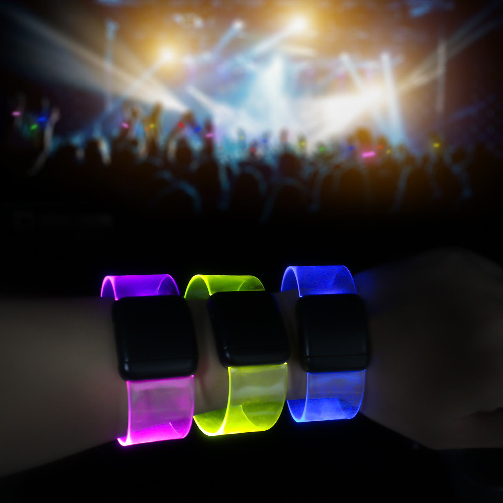 Custom Magnetic LED Glowing Bracelet for Bar and KTV Atmosphere Pro