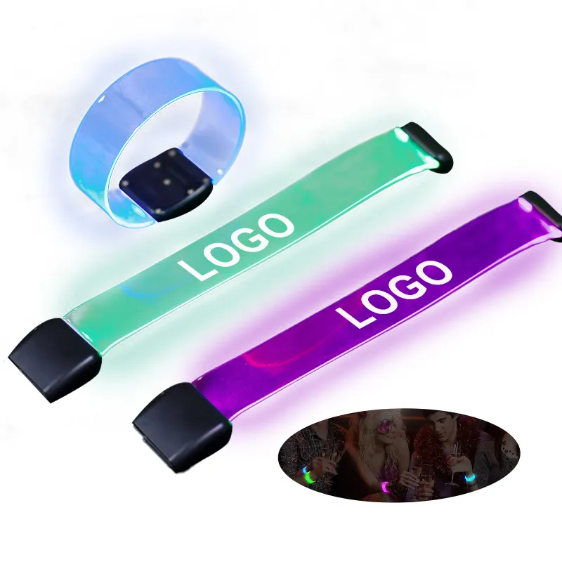 Custom Magnetic LED Glowing Bracelet for Bar and KTV Atmosphere Pro