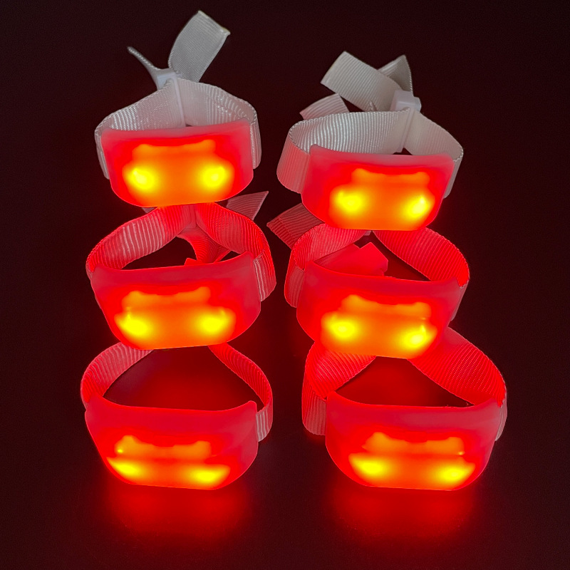 2.4G Wireless DMX Nylon LED Bracelet Remote Control Glow Wristband for Party Nightclub Show