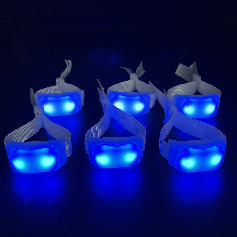 2.4G Wireless DMX Nylon LED Bracelet Remote Control Glow Wristband for Party Nightclub Show