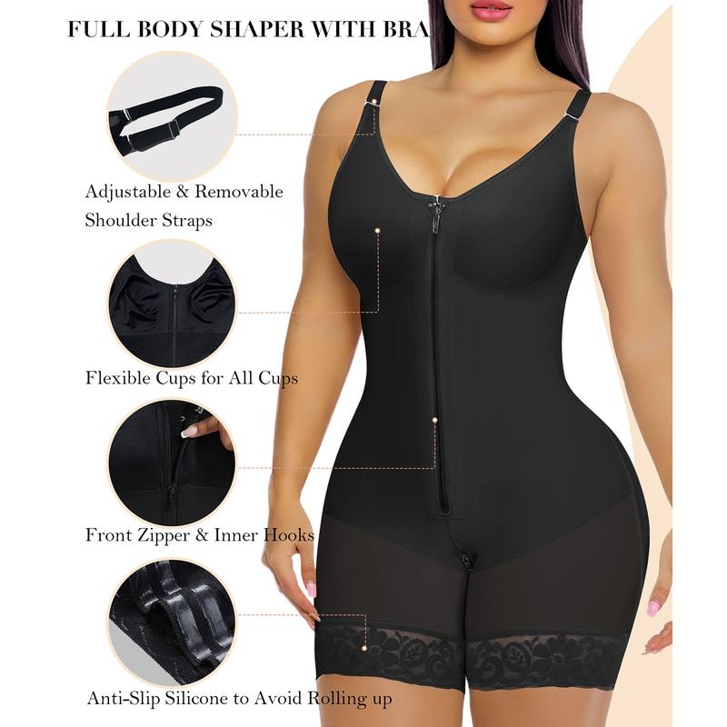 Tummy Control Butt Lifter Shaper – Zipper Crotch for Comfort and Confidence