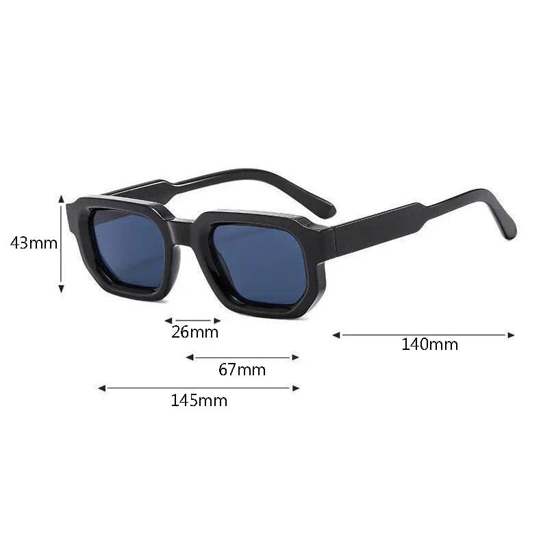 🕶️🔆 6er-Pack Vintage-Sonnenbrillen mit rechteckigem Rahmen für Damen und Herren mit UV400-Schutz