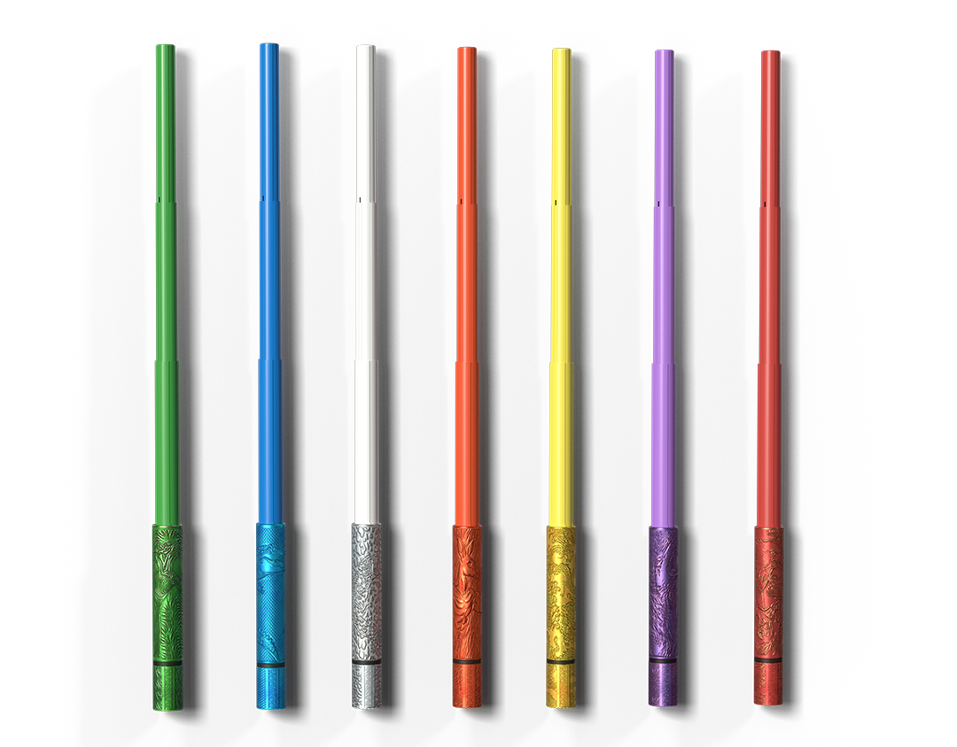 ROQROQ twist saber twist lumen  saber The Viridian saber of Logan