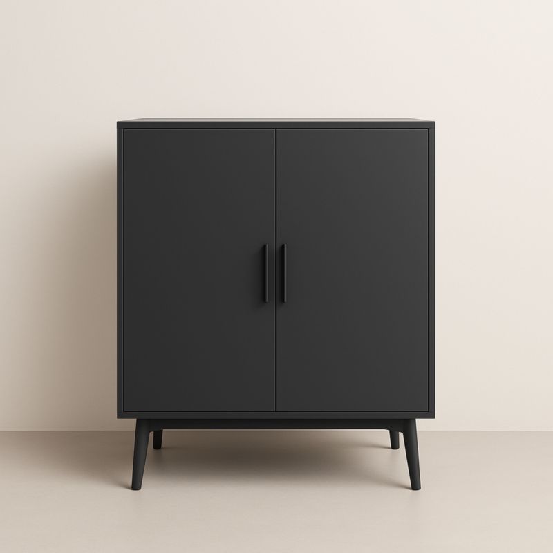 Armoire de rangement en métal 80x40x100 cm Noir