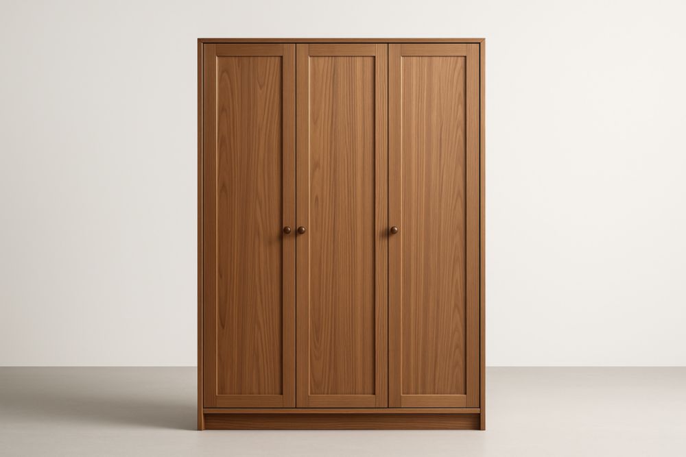Armoire en Bois à Trois Portes