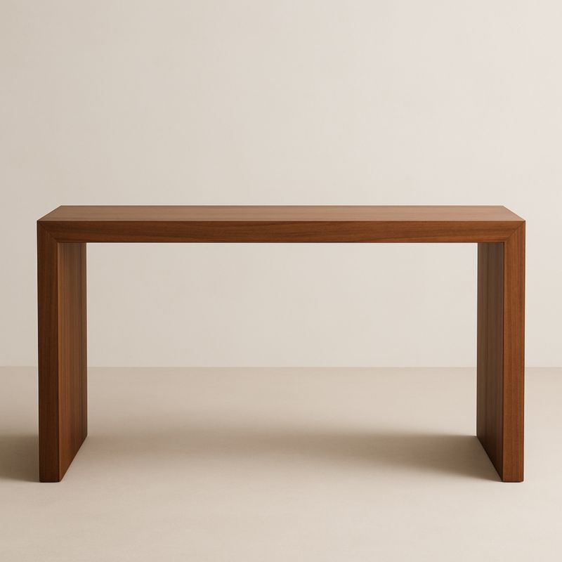 Console en bois de teck 120x40x75 cm