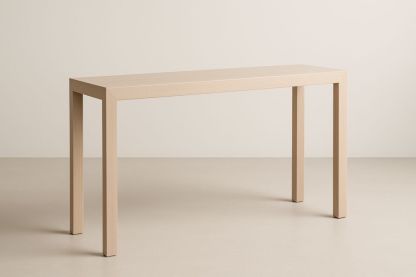 Table console en chêne – Beige – 120×40×75 cm