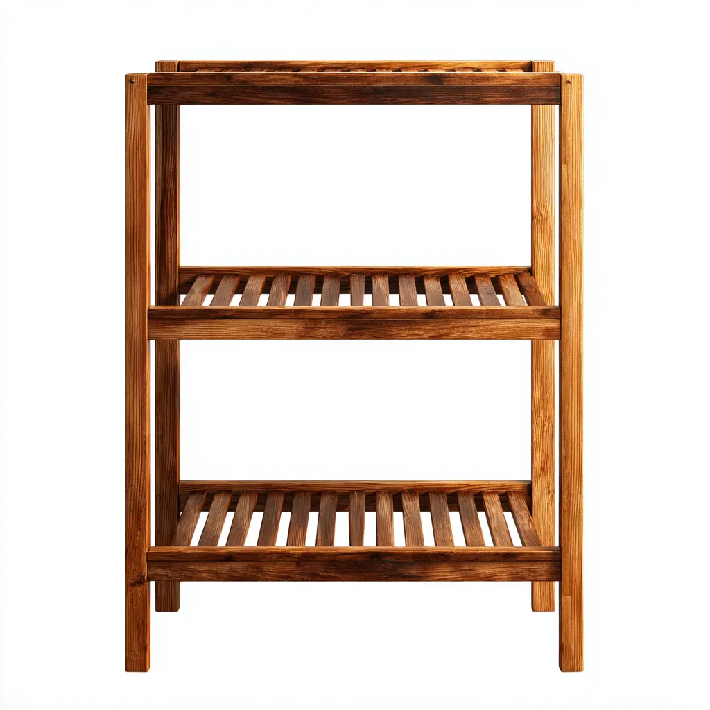 Vasi e supporti per piante 45x30x90 cm supporto in legno a tre ripiani - design naturale - per interni ed esterni-Craftgoloft