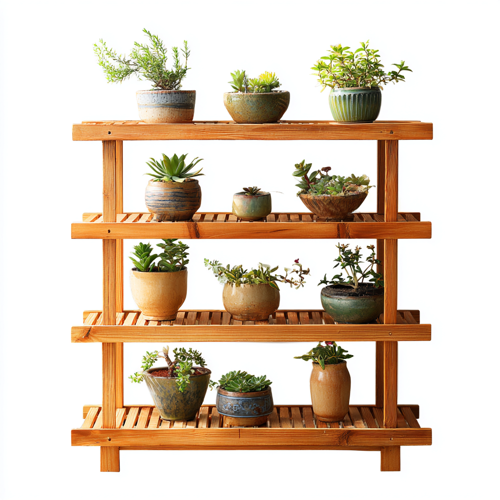 Vasi e supporti per piante supporto in legno 80x30x95 cm marrone design naturale-Craftgoloft