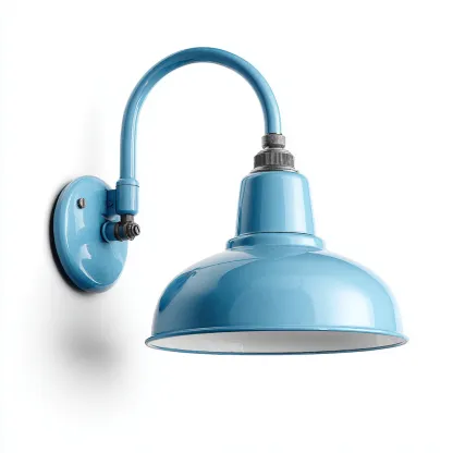 Applique - 20x28x25 cm - azzurro - design industriale-Craftgoloft