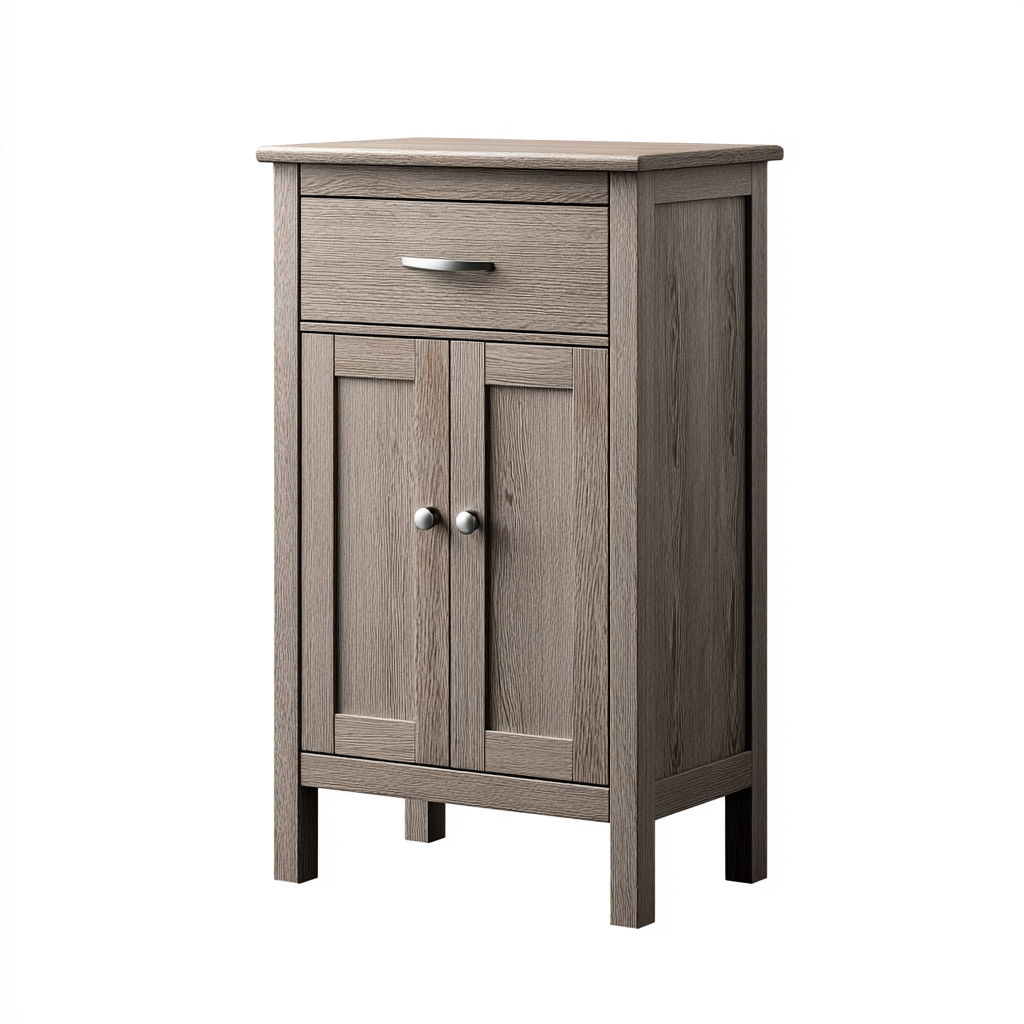 Mobile bagno Legno 40x35x85 cm - Grigio - Design moderno-Craftgoloft