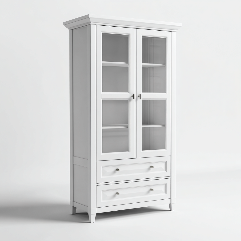 Armadietti da cucina in legno 180x90x40 cm - bianco - design moderno per cucina-Craftgoloft