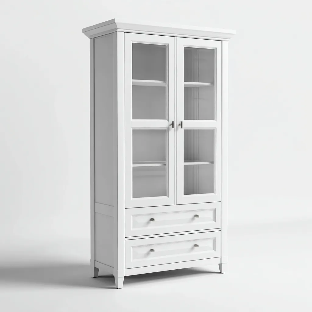 Armadietti da cucina in legno 180x90x40 cm - bianco - design moderno per cucina-Craftgoloft