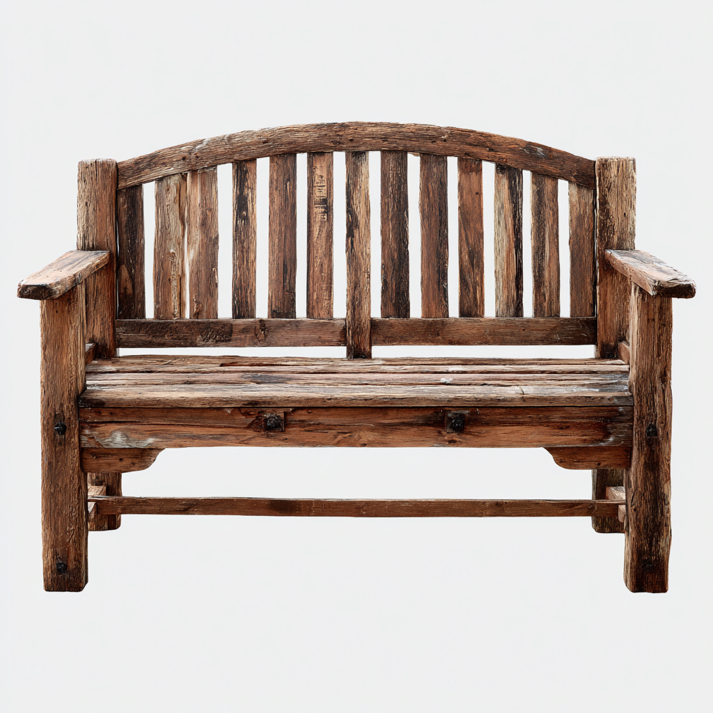 Panca da giardino legno massello 130x62x94 cm - marrone - stile rustico-Craftgoloft