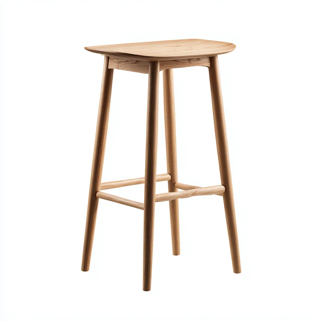 Sgabello da bar-legno-45x43x101cm-legno naturale-design scandinavo-Cottagonest