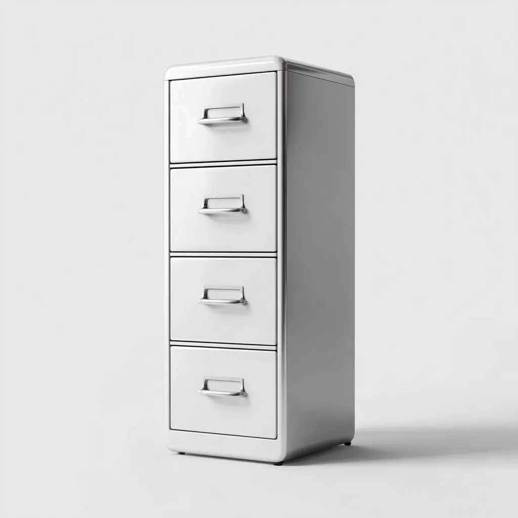 Armadio per ufficio - acciaio - 44x56x110cm - grigio - design moderno-Cottagonest