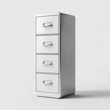 Armadio per ufficio - acciaio - 44x56x110cm - grigio - design moderno-Cottagonest