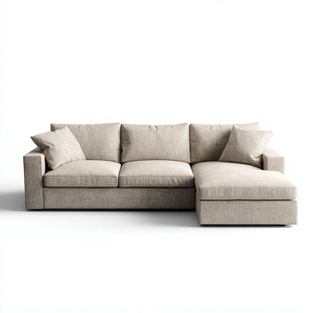 Divano angolare-tessuto-300x170x85cm-beige-design moderno-Cottagonest