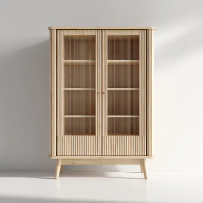 Vetrina-legno-vetro-88x42x165cm-naturale-design moderno-Cottagonest