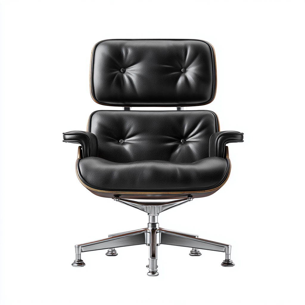 Sedia da ufficio-pelle-legno-metallo-68x67x98cm-nero-design moderno-Cottagonest