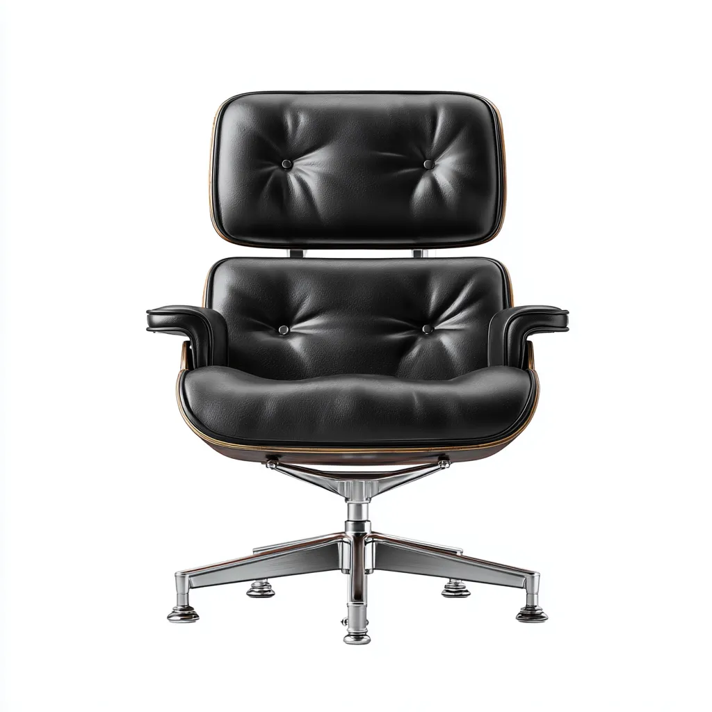 Sedia da ufficio-pelle-legno-metallo-68x67x98cm-nero-design moderno-Cottagonest