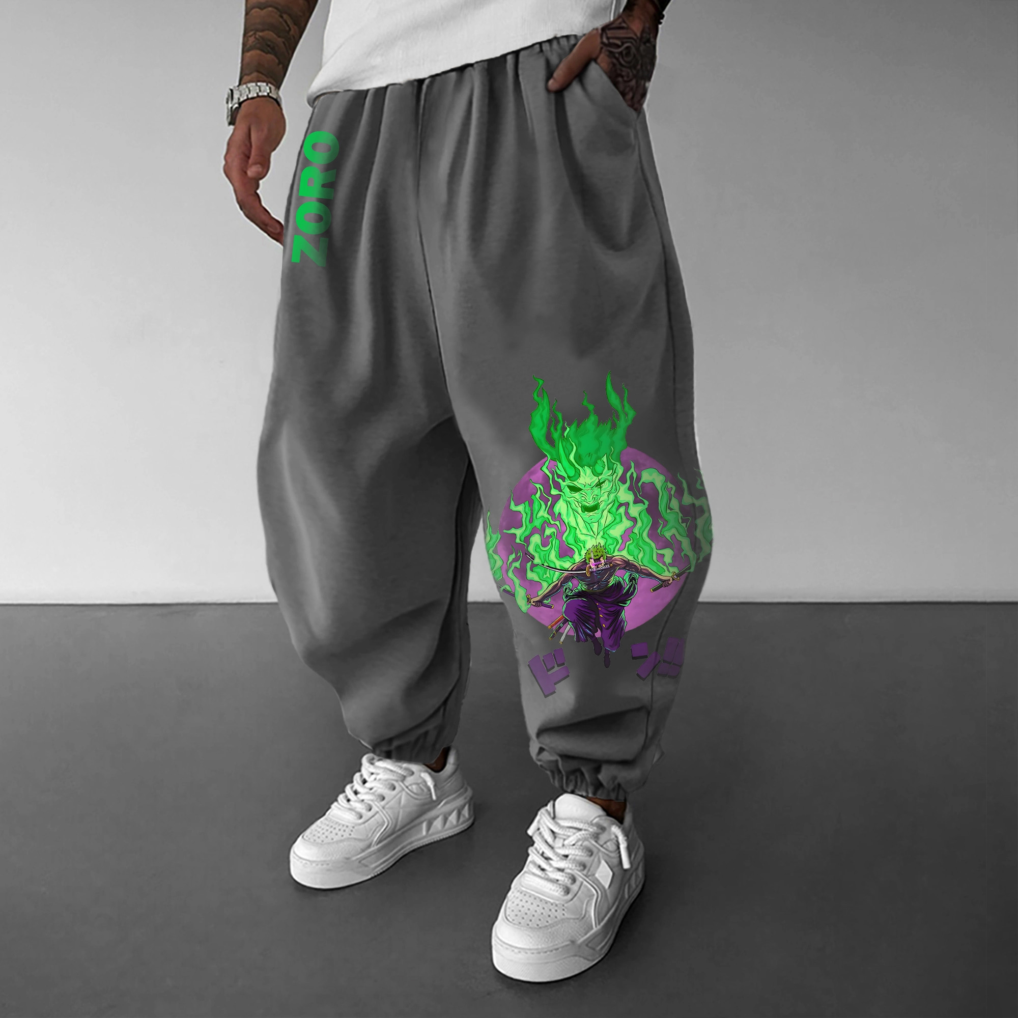 Unisex Anime Inspired Vintage Pants丨