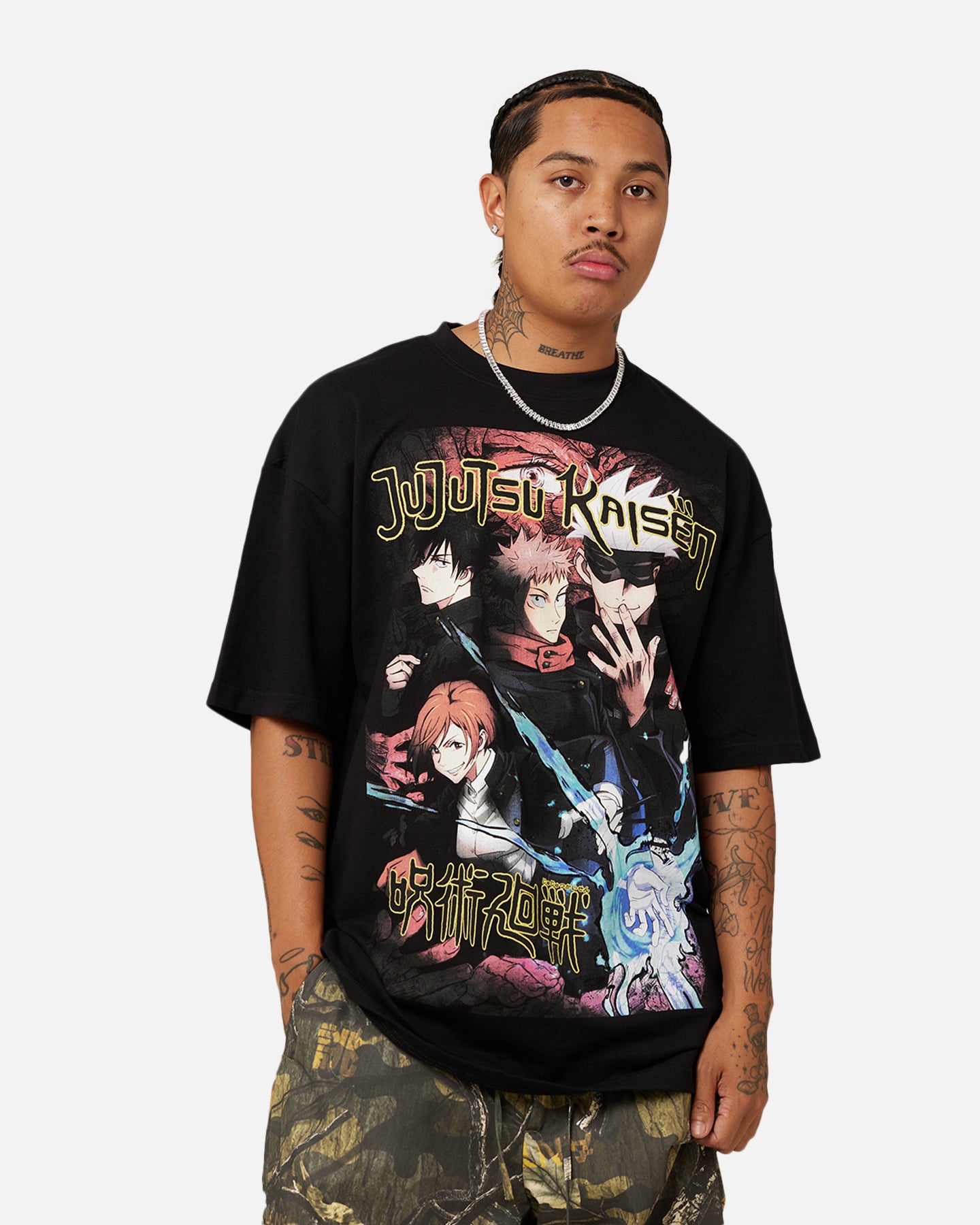 Jujutsu Kaisen Heavyweight T-Shirt Black-AnimeClothe