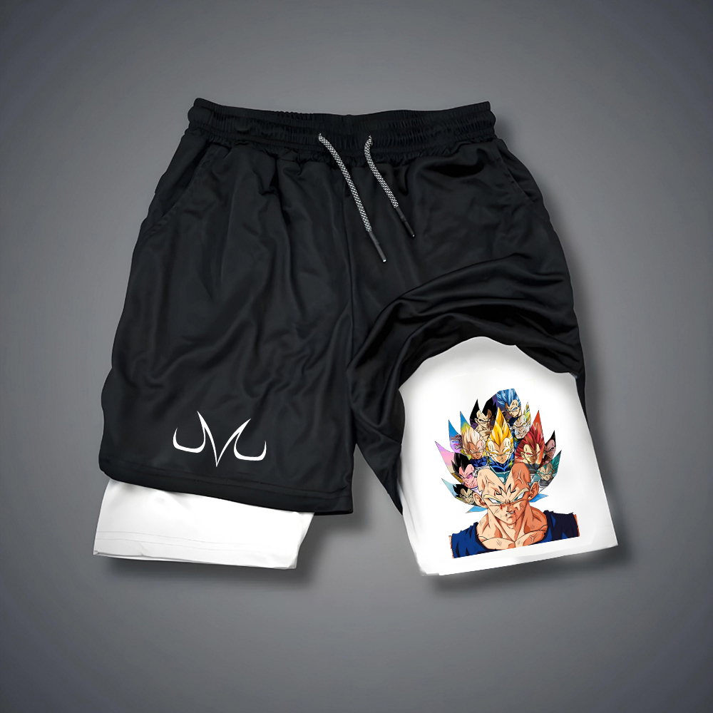 Men's Casual Anime Vegeta Gym Shorts