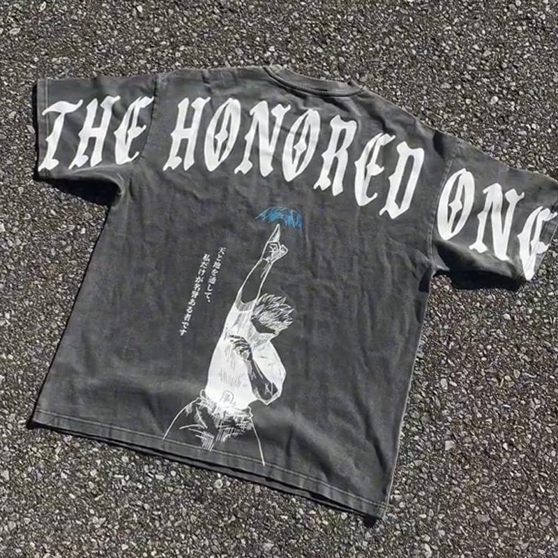 VINTAGE TEE丨The Honored One Tee-JJK-AnimeClothe