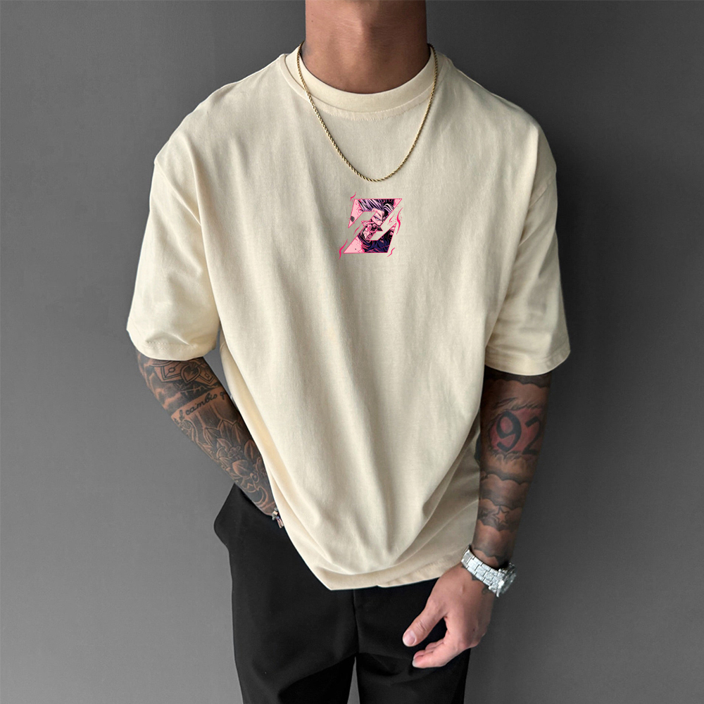 Oversized DB Anime Graphic Design Printed T-Shirt