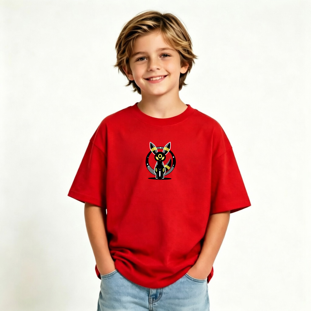Pokémon Umbreon Anime Graphic T-Shirt for Kids Cartoon Print Cotton Tee