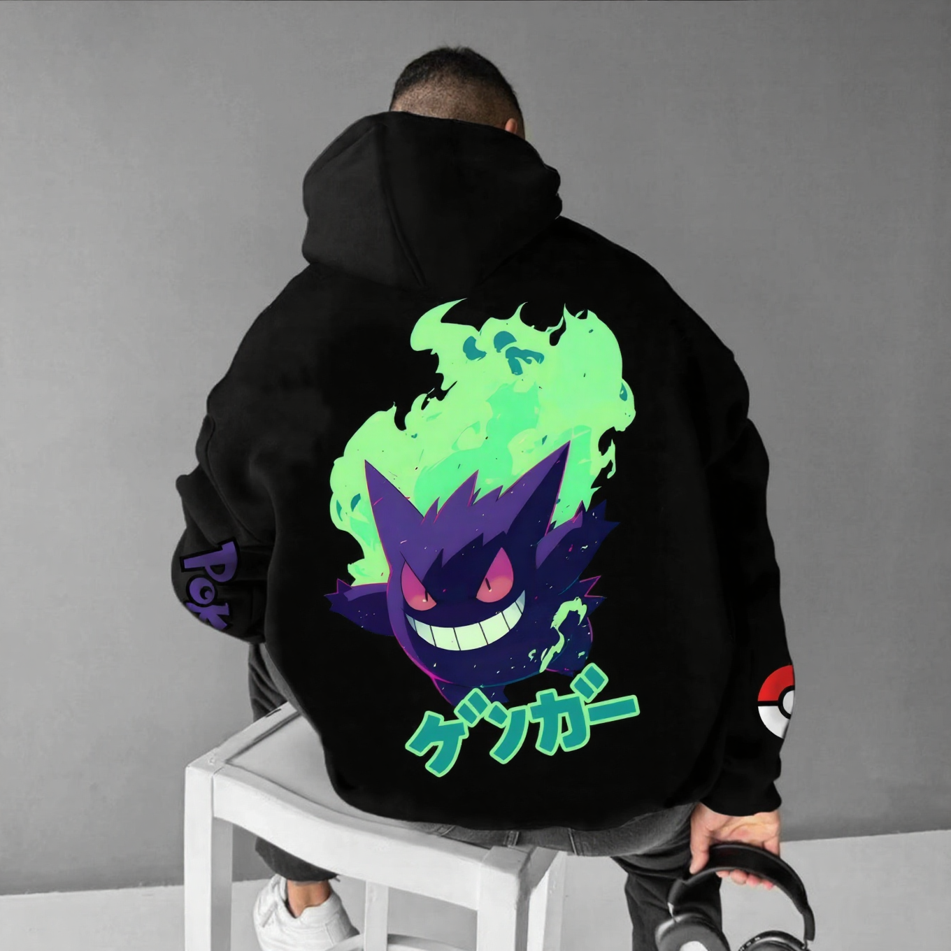 Pokémon Unisex Anime Gengar Hoodie