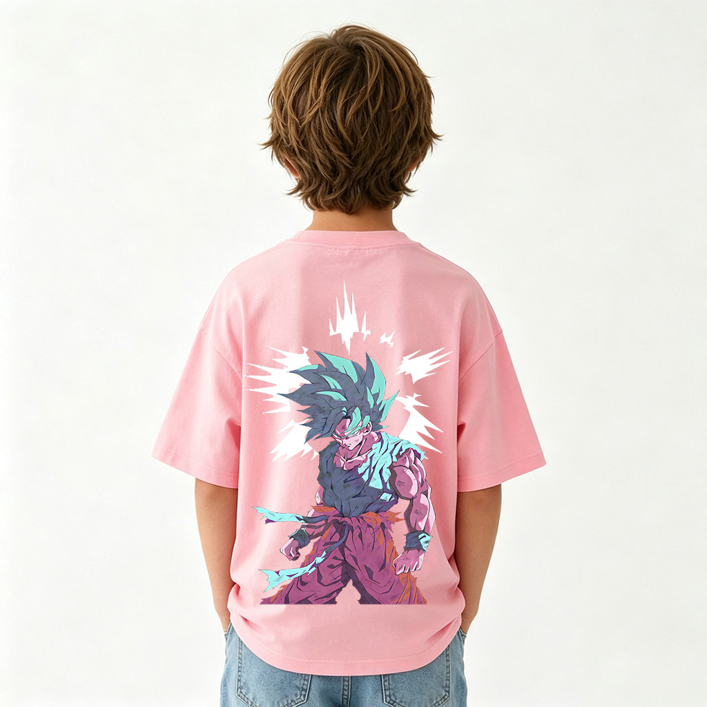 Dragon Ball Goku Anime Graphic T-shirts for Kids Cartoon Print Cotton Tee