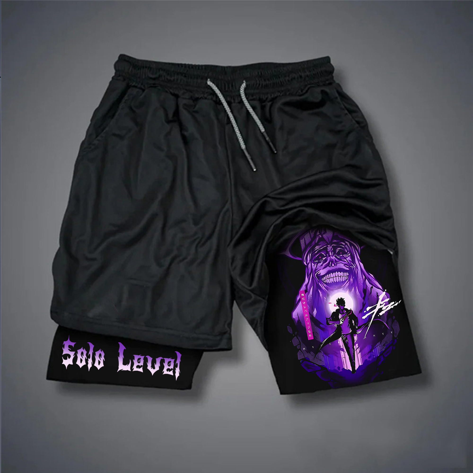 Unisex Casual Anime Streetwear Shorts-AnimeClothe